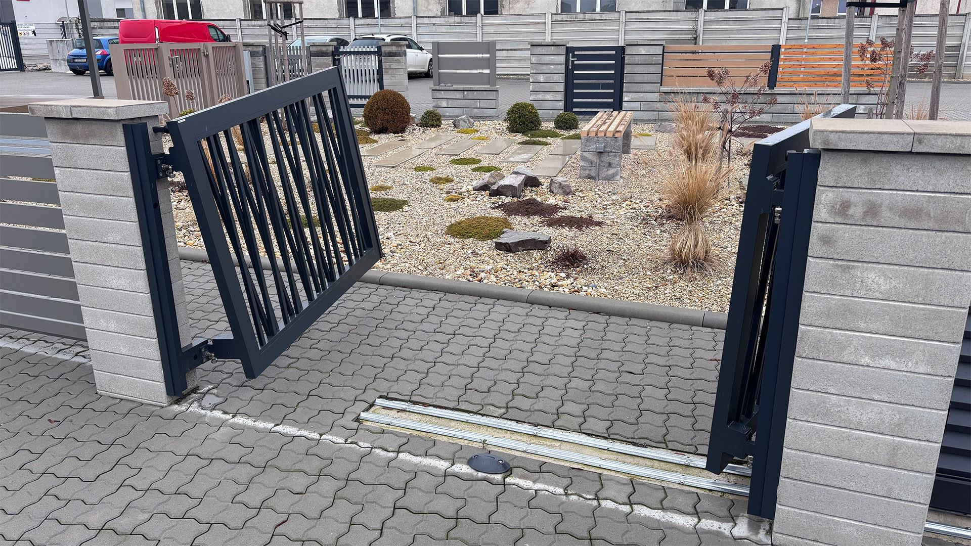 Öffnung bergauf  flugetor